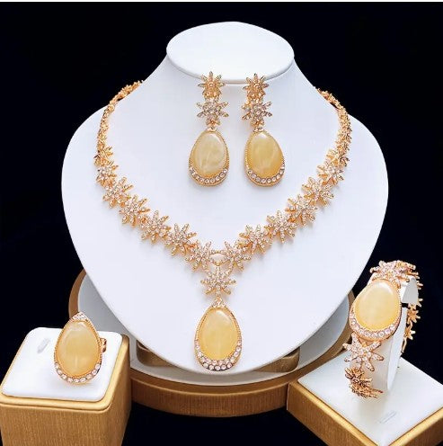5pcs Unique Colorful Ladies Jewelry Set for Holiday and Party