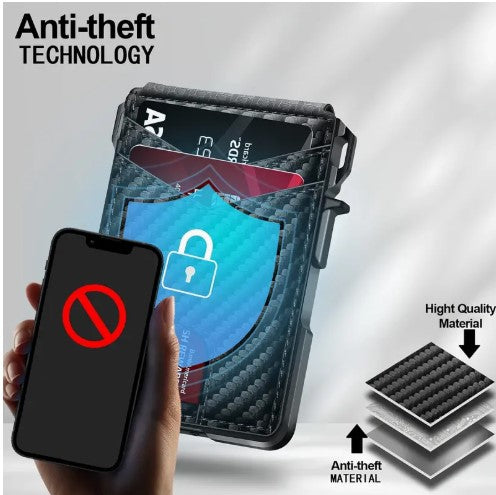 Slim RFID, Scratch Resistant, Credit Card Holder & Money Clip