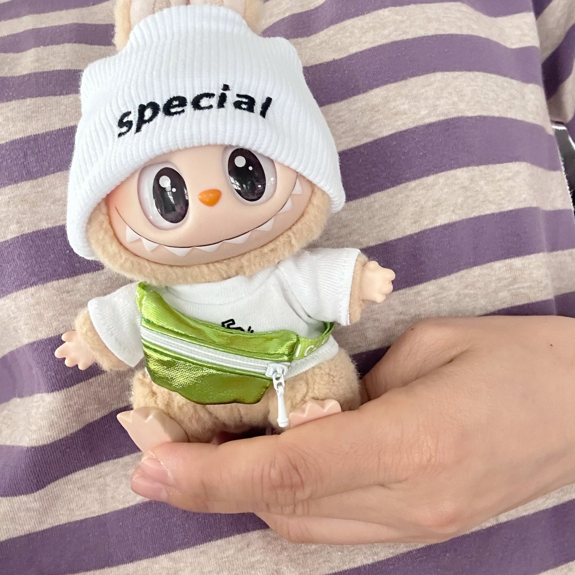 Only Clothes] Second Generation Labubu Sit Party Doll Clothes LABUBU Doll Suit For SPECIAL