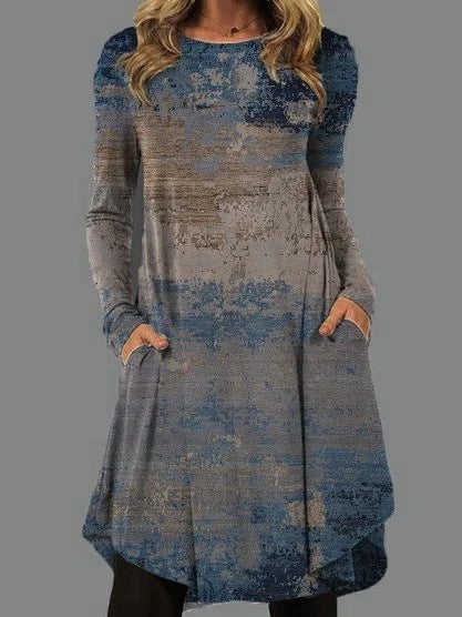 New Long-sleeved Ethnic Style Spring And Autumn Women&amp;#039;s Dresses