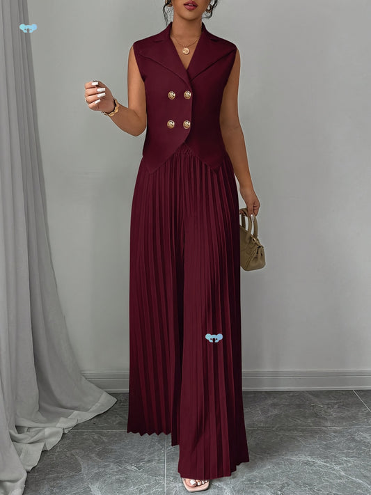 Stylish Solid Color Vest Top and Stylish Elegant Cross-Border