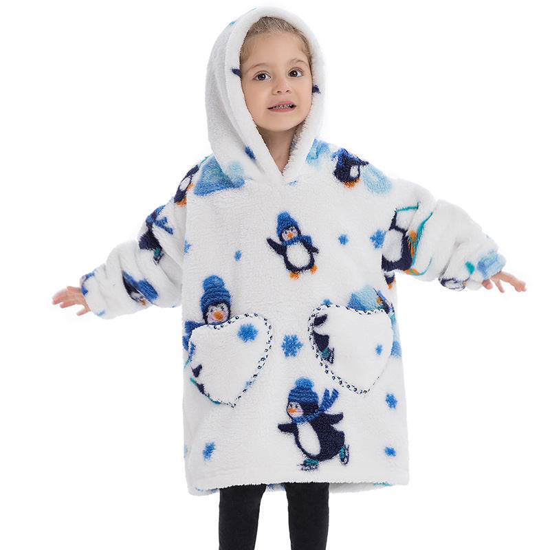 Blanket Hoodie Wearable Blanket Sweatshirt Oversized Insulated Pullover Sweatshirt Sweatshirt Kids