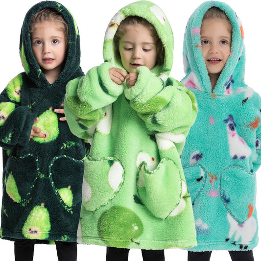 Blanket Hoodie Wearable Blanket Sweatshirt Oversized Insulated Pullover Sweatshirt Sweatshirt Kids
