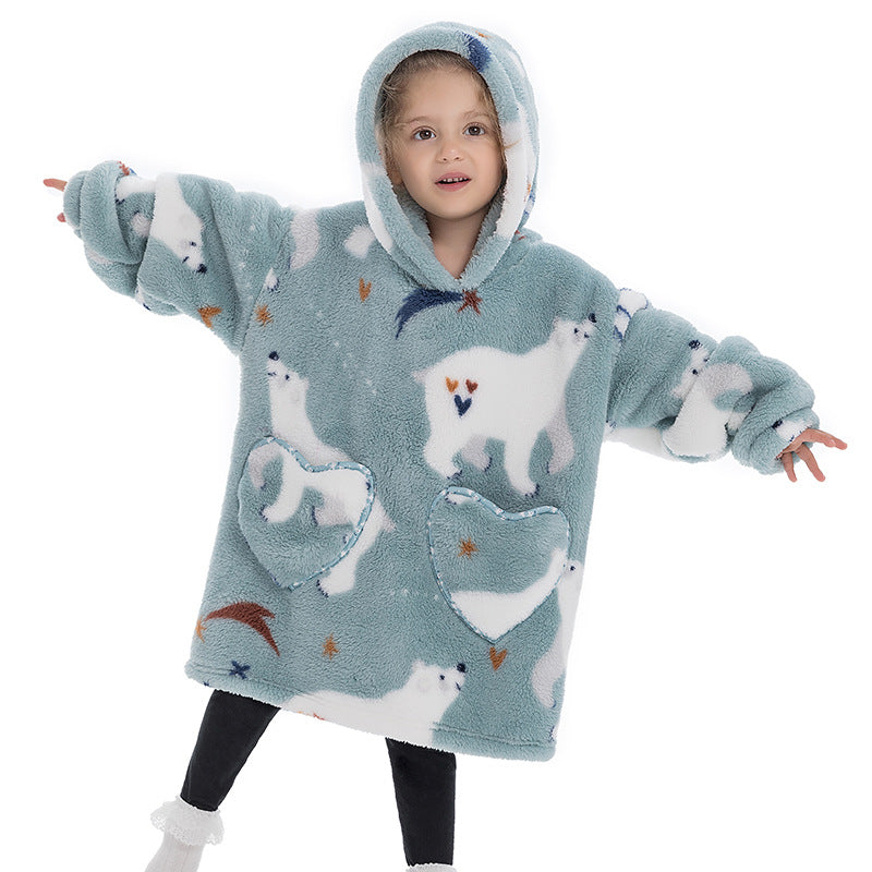 Blanket Hoodie Wearable Blanket Sweatshirt Oversized Insulated Pullover Sweatshirt Sweatshirt Kids