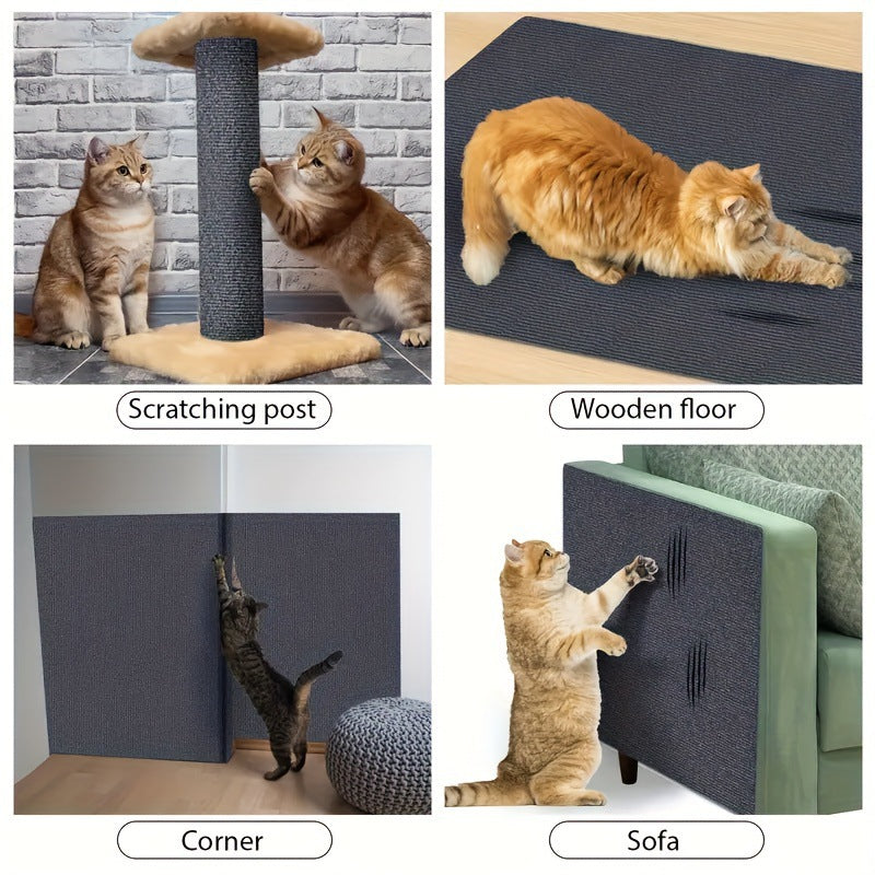 Pet Cat Climbing Wear Mat Sofa Armrest Grinding Claw Felt Self-adhesive Wall Stickers Home Living Room Bedroom Floor Mat