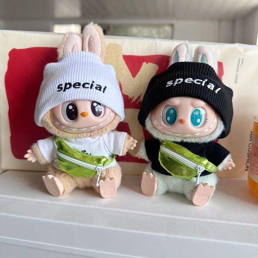 Only Clothes] Second Generation Labubu Sit Party Doll Clothes LABUBU Doll Suit For SPECIAL