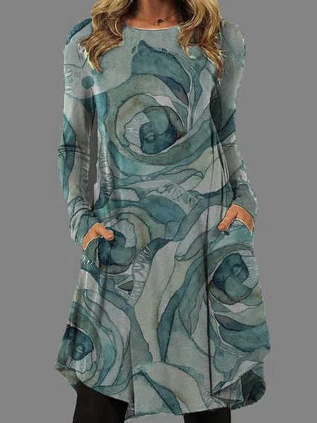 New Long-sleeved Ethnic Style Spring And Autumn Women&amp;#039;s Dresses