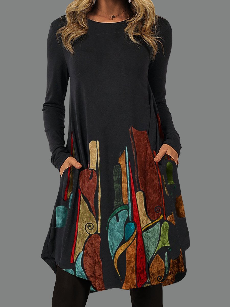 New Long-sleeved Ethnic Style Spring And Autumn Women&amp;#039;s Dresses