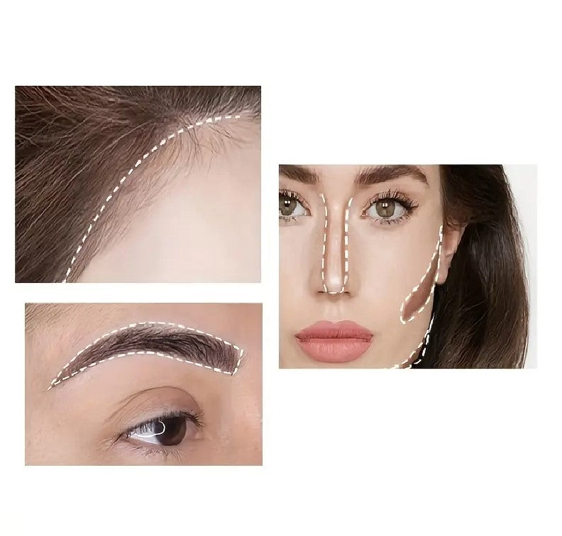 Instant Hairline Filler & Concealer Pen - Waterproof, Sweat-Proof Shadow Powder for Natural Look - Versatile for Brows & Scalp