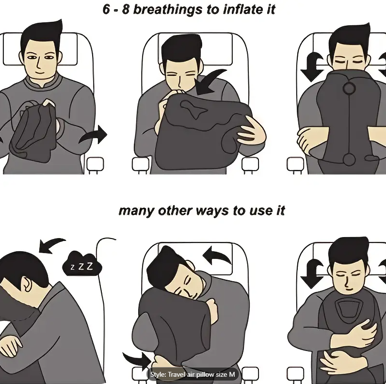 2025 Upgraded Inflatable Travel Pillow for Sleep