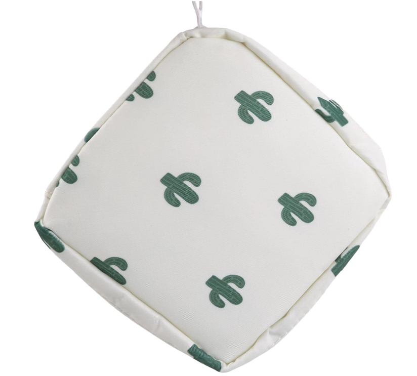 1 Pcs Sanitary Napkin Storage Bag, Ladies' Portable Cosmetic Mouth Red Bag