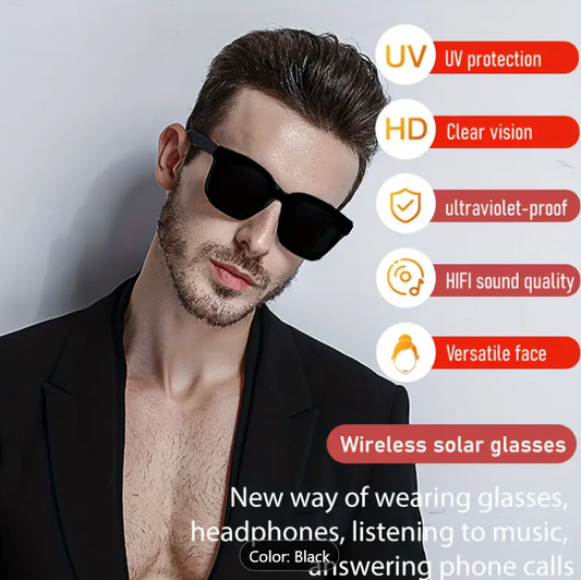 Smart Glasses with Music Listening, Wireless Headphones, Mobile Phone Smart Glasses