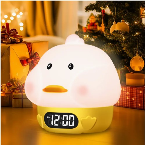 Smart Alarm Clock with Adjustable Night Light - USB Rechargeable.