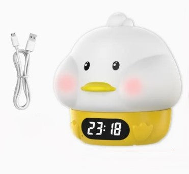 Smart Alarm Clock with Adjustable Night Light - USB Rechargeable.