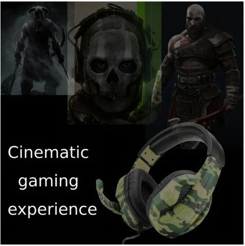 3.5mm E-Sports Double-Sided Camouflage Gaming Headset