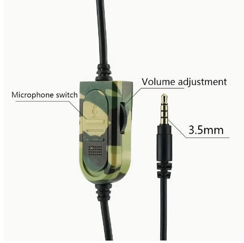 3.5mm E-Sports Double-Sided Camouflage Gaming Headset