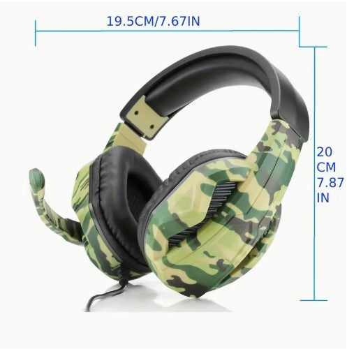 3.5mm E-Sports Double-Sided Camouflage Gaming Headset