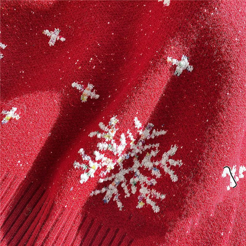 Women's Lazy Snowflake Bottoming Shirt