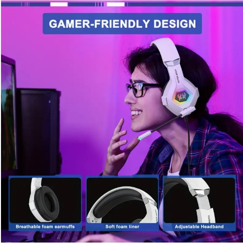 GS450 Wired Gaming Headset with Noise-Cancelling Mic
