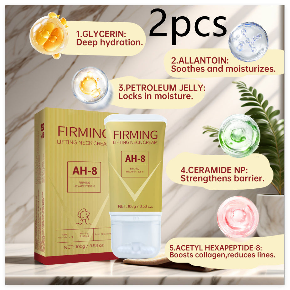 Neck Firming Roller Cream Lifts Dilutes Neck Lines Deeply Nourishes Easily Absorbed Massages