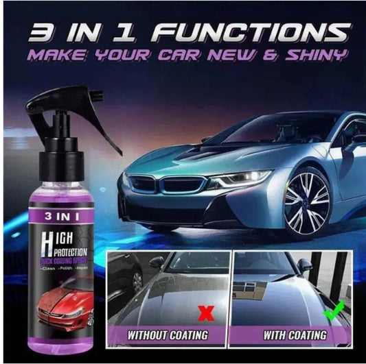 3-in-1 High Protection Quick Car Coat Ceramic Coating Spray Hydrophobic finish