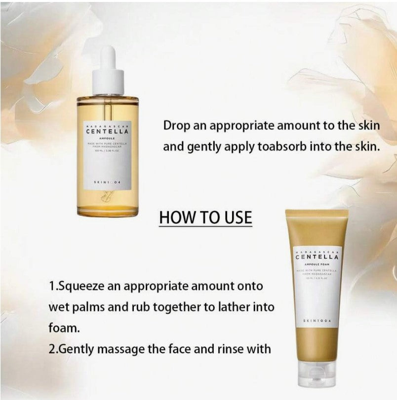 Madagascar Centella Asiatica Ampoule Facial + Madagascar Centella Ampoule