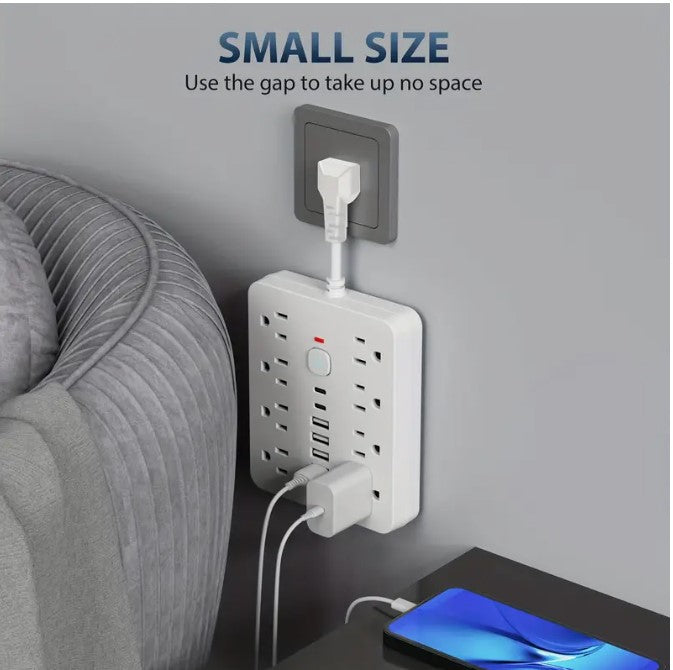 8-Outlet Wall Plug Surge Protector