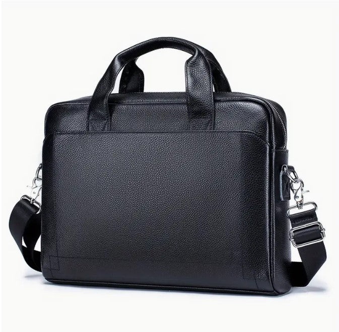Premium Genuine Genuine Leather Laptop Briefcase